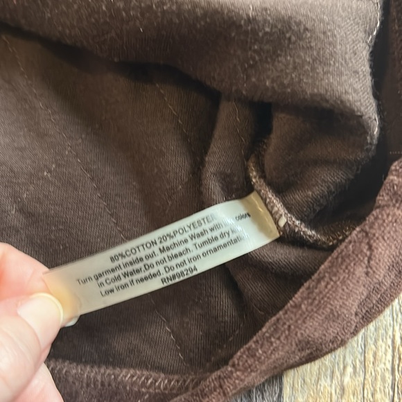 Onque Casuals Vintage Leopard Print Brown Velour Jacket Coat Women’s Size Large - Picture 7 of 10